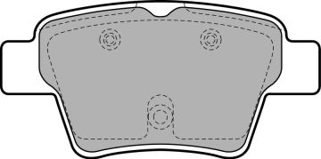 ARKA FREN BALATASI P307 C4 C4 COUPE P207 1,4 16V,1,6 16V,1,6 HDI 110 FAP,1,6 HDI 90 2,0 16V,2,0 HDI 135 FAP