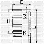 Sılındır Gomlek+Orıng 127,00Mm Scanıa  P -R Serı Dc11-Dc12-Dc16-Dc9-Dı12-Dsc12-Dt12 Euro 2-3