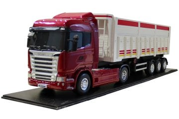 MAKET BOY:82-YÜKSEKLİK:22 CM (1:18 ÖLÇÜ) SCANIA AĞAÇ DAMPER TIR