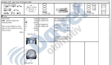 Motor Segmanı Punto Iı-Stılo-Idea-Doblo-Fıat 500 1,4 16V 90Hp 03-12 72,00Mm Std