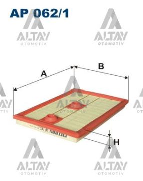 HAVA FİLTRESİ POLO / GOLF7 / PASSAT / A3 / LEON / TIGUAN 13=> CJZA-CJZB-CYVA-CYVB-CPVA 1.2 TSI-1.4 TSI (DELİKLİ)