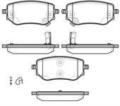 FREN BALATASI ARKA-(MERCEDES : X-SERISI X 250 d MERCEDES : X-SERISI X 350 d 2018> / NISSAN: NAVARA 2019>)