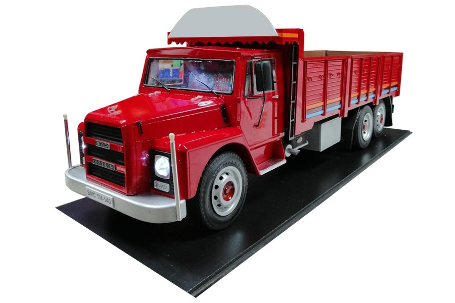 MAKET BOY:82-YÜKSEKLİK:26 CM (1:10 ÖLÇÜ) BMC TM 140 KAMYON (IŞIKLI)