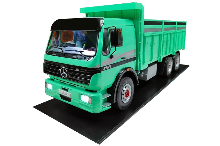 MAKET BOY:88-YÜKSEKLİK:31 CM (1:10 ÖLÇÜ) MERCEDES KAMYON 2521 (IŞIKLI)