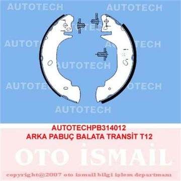 ARKA PABUÇ BALATA TRANSIT (T12) 2.0 2.5DI 2.5TD (94-00) (254x52)