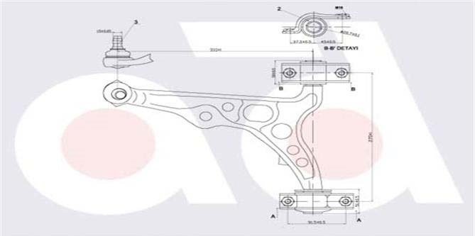 Alt Salıncak Sol 15Mm Tmpr 89=>-Tipo 87=>