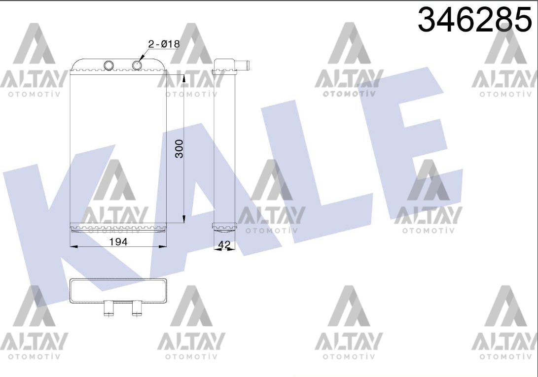 RADYATÖR KALORİFER JUMPER II 02-06 / DUCATO II 02-06 / BOXER II 02-06 MEKANİK