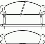 BALATA FREN ON-(NISSAN: D22 TD25 98>02/URVAN 95>00 )