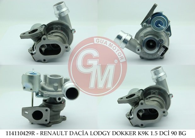 TURBO SARJ LOGAN MCW - LODGY - DOKKER - SANDERO - DUSTER 4X4 K9K 1.5 DCI 65/75 BG