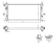 SU RADYATORU MEKANIK (FIAT : DUCATO 2.3 JTD  11- EURO 5 / PEUGEOT : BOXER 3.0 HDI CITROEN : JUMPER 3.0HDI)  780×378×32