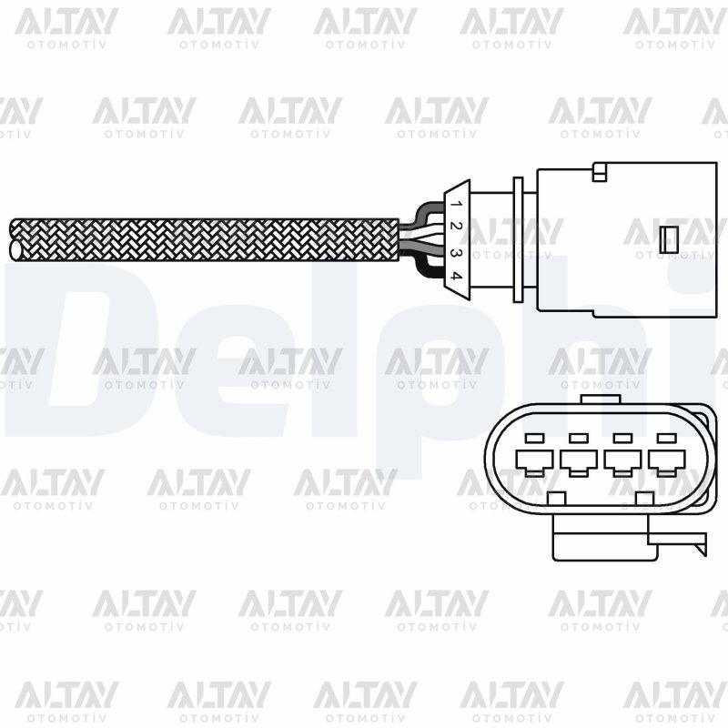 SENSOR OKSIJEN GOLF5 / GOLF6 / JETTA / PASSAT / TIGUAN / POLO / A3 / LEON 04=> BSE-BGU-CAVD-CAVA-CAXA 1.4 TSI-1.6 ARKA