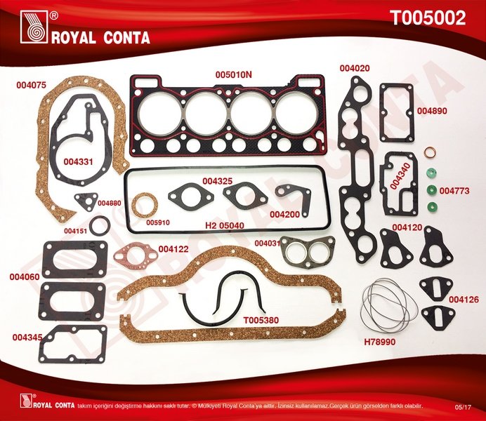 MOTOR TAKIM CONTASI KECESIZ R12 TOROS 1,4