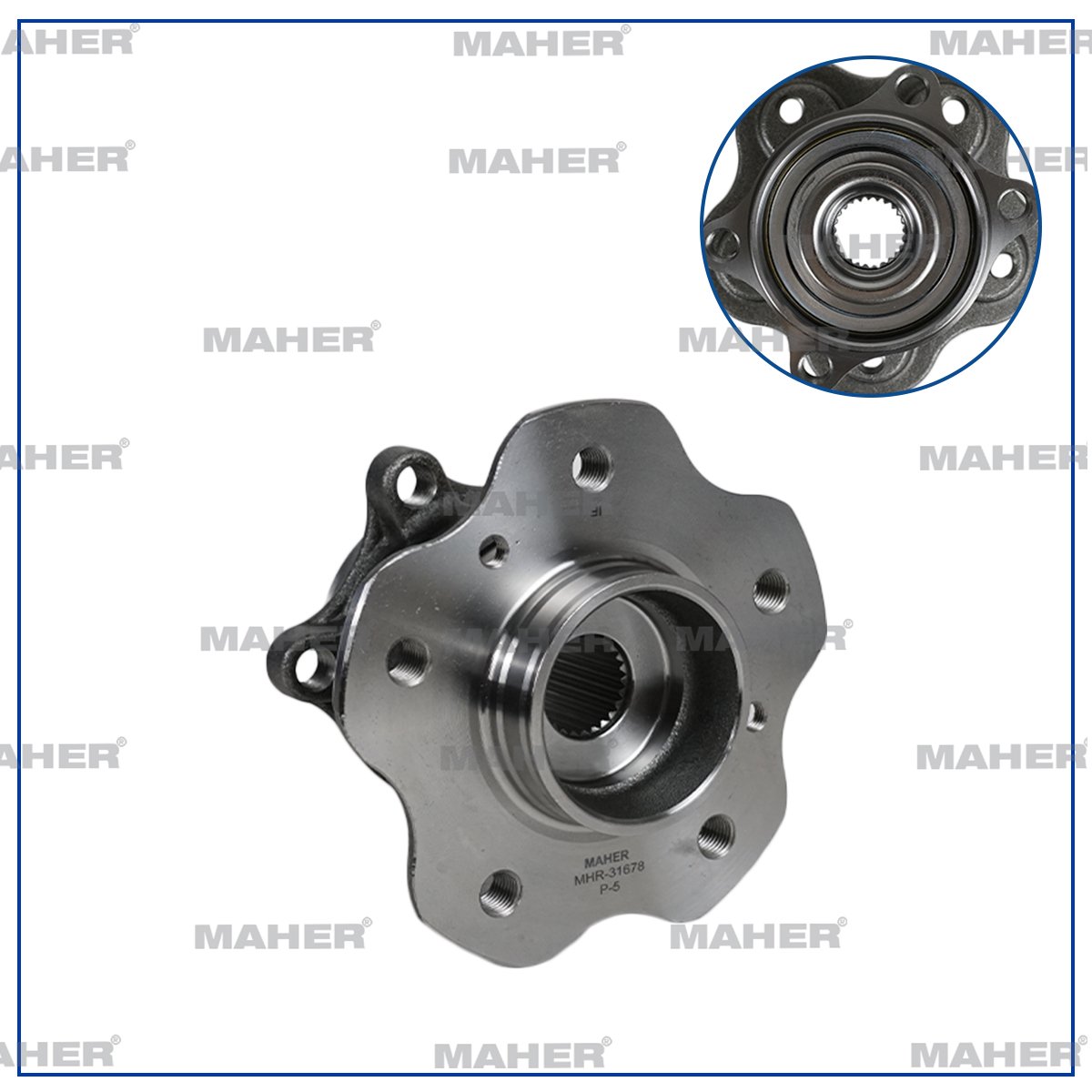 TEKER PORYASI QASHQAI 14=> / KADJAR 14=> ARKA RULMANLI ABS SENSORLU 5 BIJON 4X2