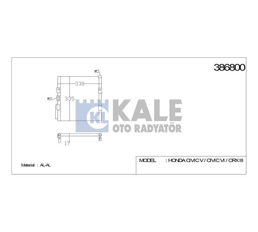RADYATÖR KLİMA CIVIC 92-95