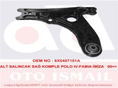 ALT SALINCAK SAĞ KOMPLE POLO IV-FABIA-İBİZA 00=>
