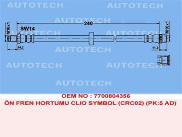 ÖN FREN HORTUMU MASTER II-MOVANO 00=> (ABS'SİZ)