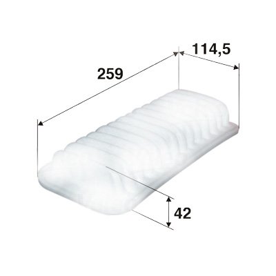 HAVA FİLTRESİ YARIS I 1.0 12V (99-06)-P107 05> C1 05> 1.0