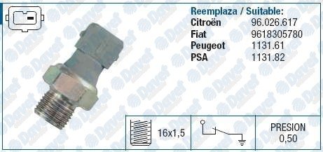 YAG BASINC MUSURU BERLINGO JUMPER PARTNER BOXER P306 P406 XANTIA P605 XM P806 EVASION 1,8 / 1,9 / 1,9TD SAXO P106 TUD3 TUD5 (1,5 DIZEL)