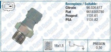 YAG BASINC MUSURU BERLINGO JUMPER PARTNER BOXER P306 P406 XANTIA P605 XM P806 EVASION 1,8 / 1,9 / 1,9TD SAXO P106 TUD3 TUD5 (1,5 DIZEL)