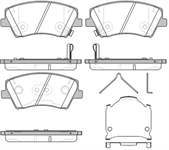 Balata Fren On-(Hyundaı : Elantra 2016> / Santa Fe 2013>  Kıa: Carens 2013> Ceed 2012> )