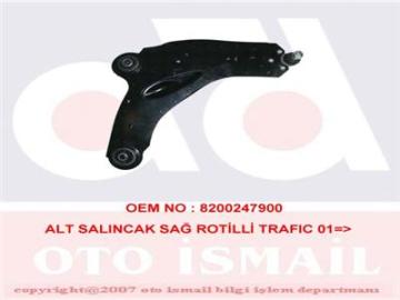 ALT SALINCAK KOMPLE SAĞ TRAFIC II 1.9DCI-2.0-2.5DTI-2.5DCI-VIVARO 1.9DTI-2.0 16V-2.0CDTI-2.5DTI 01=>