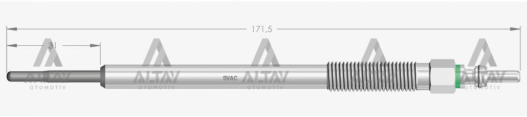 KIZDIRMA BUJİSİ (ISITMA) L-200 10-15 11V