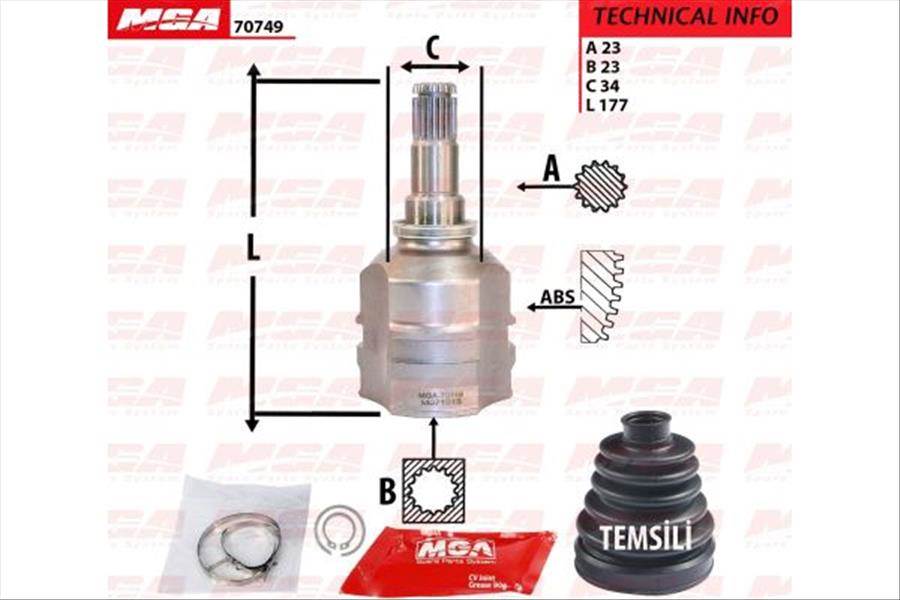 AKS KAFA IC-(TOYOTA: COROLLA 88>98 ''AE92-AE100-AE101'' )   (23×23×34)