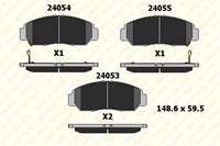 ON FREN BALATASI HONDA CIVIC 1,4-1,6-1,8 HB-SEDAN 2006-2012 - HONDA FRV 2006 ->