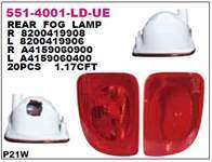 GERI SIS LAMBASI SOL RENAULT KANGOO 2008-