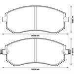 Balata Fren On-(Subaru: Forester 09>12 ''2.0-2.5''/Impreza Legacy 08>12 ''2.0''/Outback 09>12 ''2.5'' / Xv 12>   )