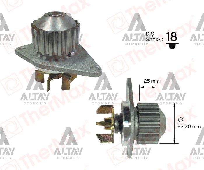 DEVİRDAİM 207 06-12 / 206 98-08 / 106 II 96-05 / 307 00-07 / 1.0-1.1-1.4 8V (TU1JP-TU3JP)