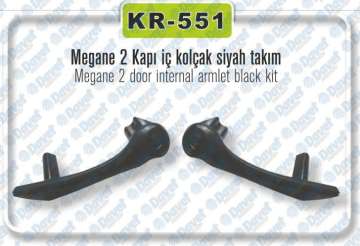 KAPI KOLCAGI ON SAG / SOL (SIYAH) MEGANE II (TAKIM)