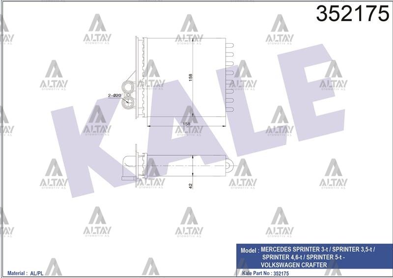 RADYATÖR KALORİFER SPRİNTER 906 09-13 MEKANİK