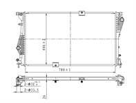 SU RADYATORU BRAZING  (RENAULT: TRAFIC 2.0DCI 06- / OPEL: VIVARO 2.0 10 / 2011) MT  780×446×26
