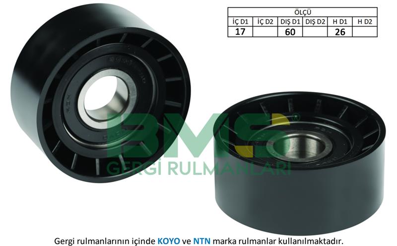 ALTERNATÖR GERGİ RULMANI CLIO II-KNG 1.6-1.4 16V LGN I-II 1.6 16V-MASTER-TRAFFIC-MOVANO-VIVARO1.9DCI