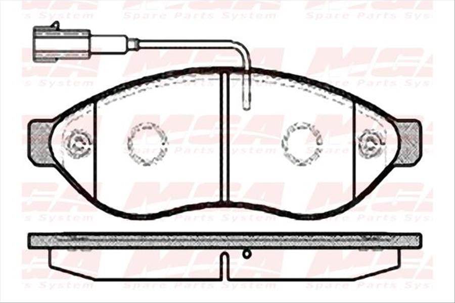 FREN BALATASI ON WVA 24468 ( FIAT : DUCATO PEUGEOT : BOXER CITROEN JUMPER 06-- ) --KISA ŞASE--