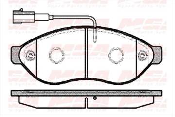 FREN BALATASI ON WVA 24468 ( FIAT : DUCATO PEUGEOT : BOXER CITROEN JUMPER 06-- ) --KISA ŞASE--