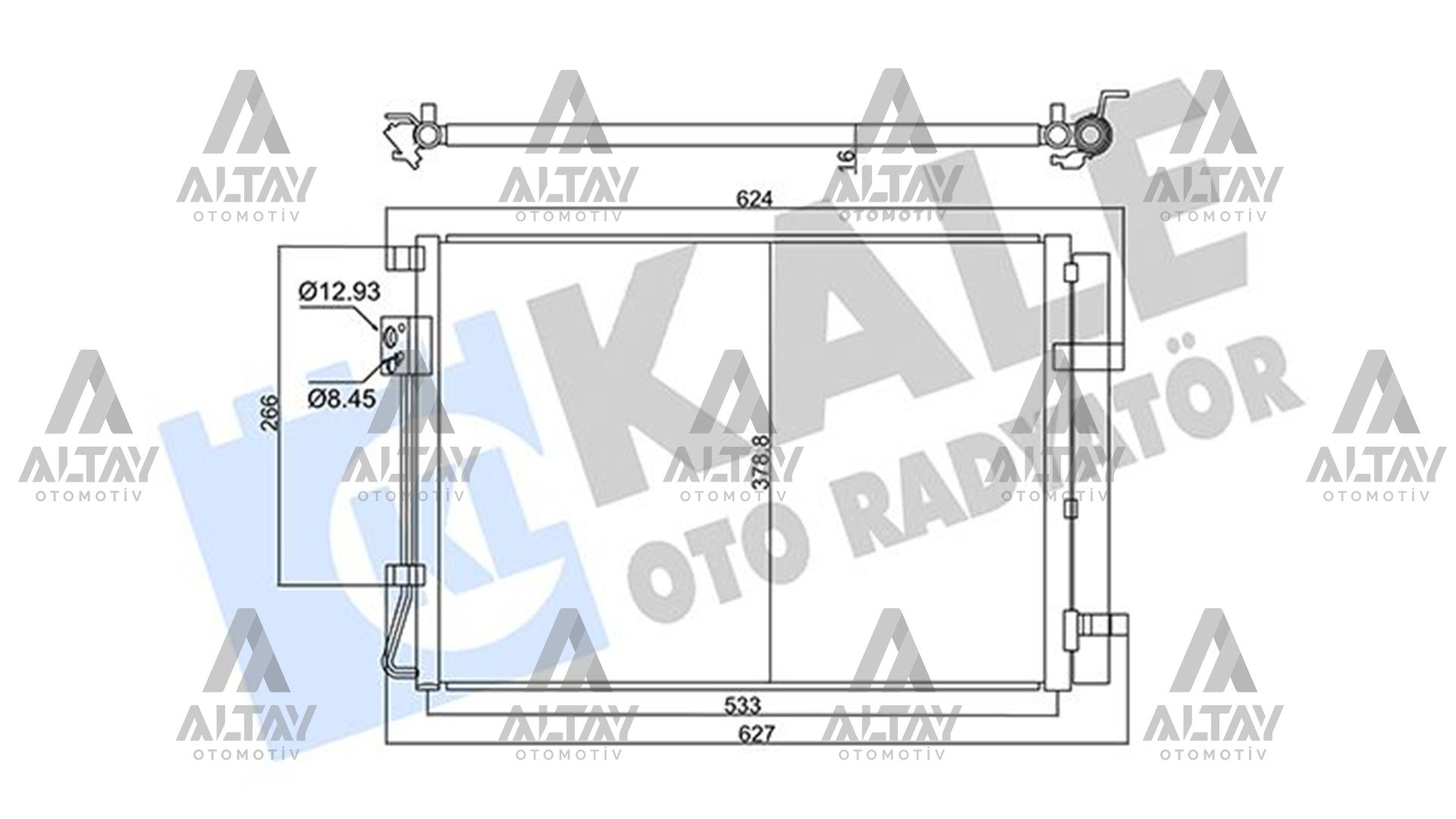RADYATÖR KLİMA RIO / STONIC 17=> 1.25-1.2-1.4 (KURUTUCULU)