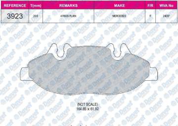 FREN BALATASI ON WVA 24007 MB VITO 03-08