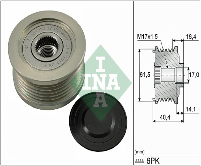 ALTERNATÖR GERGİ KASNAĞI DOBLO-GRANDE PUNTO 1.9 JTD-ASTRA H-VECTRA C-ZAFIRA-SIGNUM 1.9 CDTI (05-)