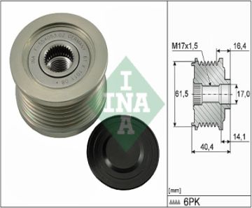 ALTERNATÖR GERGİ KASNAĞI DOBLO-GRANDE PUNTO 1.9 JTD-ASTRA H-VECTRA C-ZAFIRA-SIGNUM 1.9 CDTI (05-)