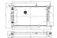 SU RADYATORU KLIMALI OTOMATIK ( OPEL : ASTRA F 1.4 1.6 2.0 92-98 ) 595×359×34