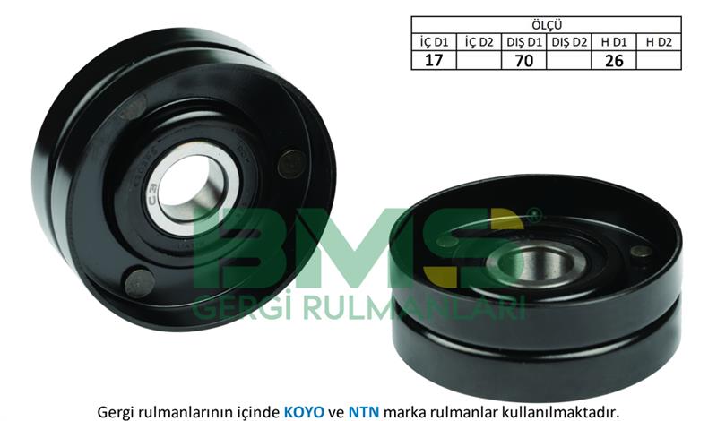 ALTERNATOR GERGI RULMANI ESCORT 1.3 1.4 1.6 VECTRA B POLO 1.4 1.6 FREELANDER 2.0D