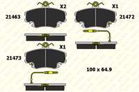 ON FREN BALATASI R9 R11 R19 R21 CLIO I II MEGANE I EXPRES SYMBOL I II TWINGO LOGAN SANDERO SOLENZA