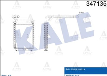 RADYATÖR KALORİFER COROLLA 02-07 VVTI BRAZING