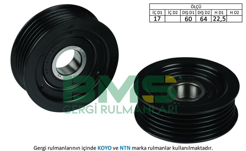 ALTERNATOR GERGI RULMANI ACCENT ERA 1.5 CRDI 2006> GETZ 1.5 CRDI 2006> ACCENT BLUE 1.6 CRDI 2011>