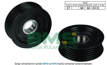 ALTERNATOR GERGI RULMANI ACCENT ERA 1.5 CRDI 2006> GETZ 1.5 CRDI 2006> ACCENT BLUE 1.6 CRDI 2011>