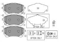 Fren Balatası On-(Toyota : Corolla 2019> 1.6 Vvtı / Toyota : Corolla 2019> 1.8 Hybrıd  )