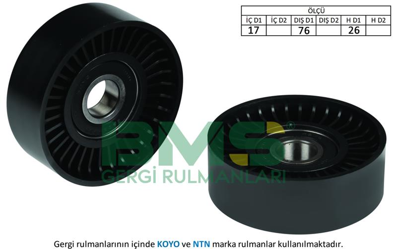 ALTERNATÖR GERGİ RULMANI PASSAT-GOLF5/6-JETTA-A3-IBIZA-LEON 2005=> 1.4TSI-1.6FSI (CAXA-BLF-BAG-BLP)