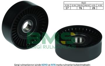 ALTERNATÖR GERGİ RULMANI PASSAT-GOLF5/6-JETTA-A3-IBIZA-LEON 2005=> 1.4TSI-1.6FSI (CAXA-BLF-BAG-BLP)